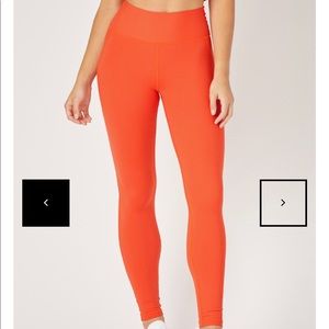 Jubilant hot coral leggings